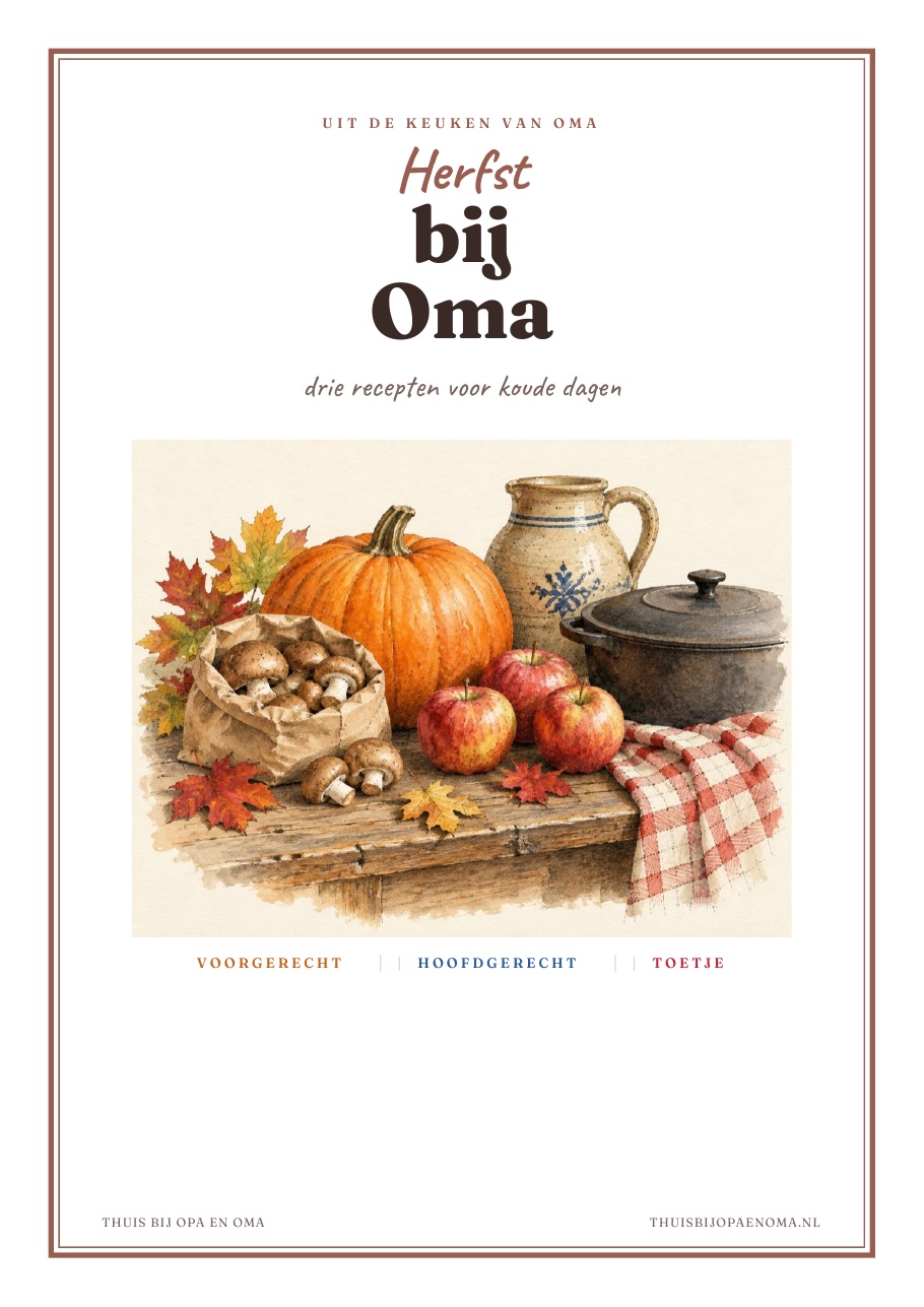 Het gratis boekje Herfst bij Oma