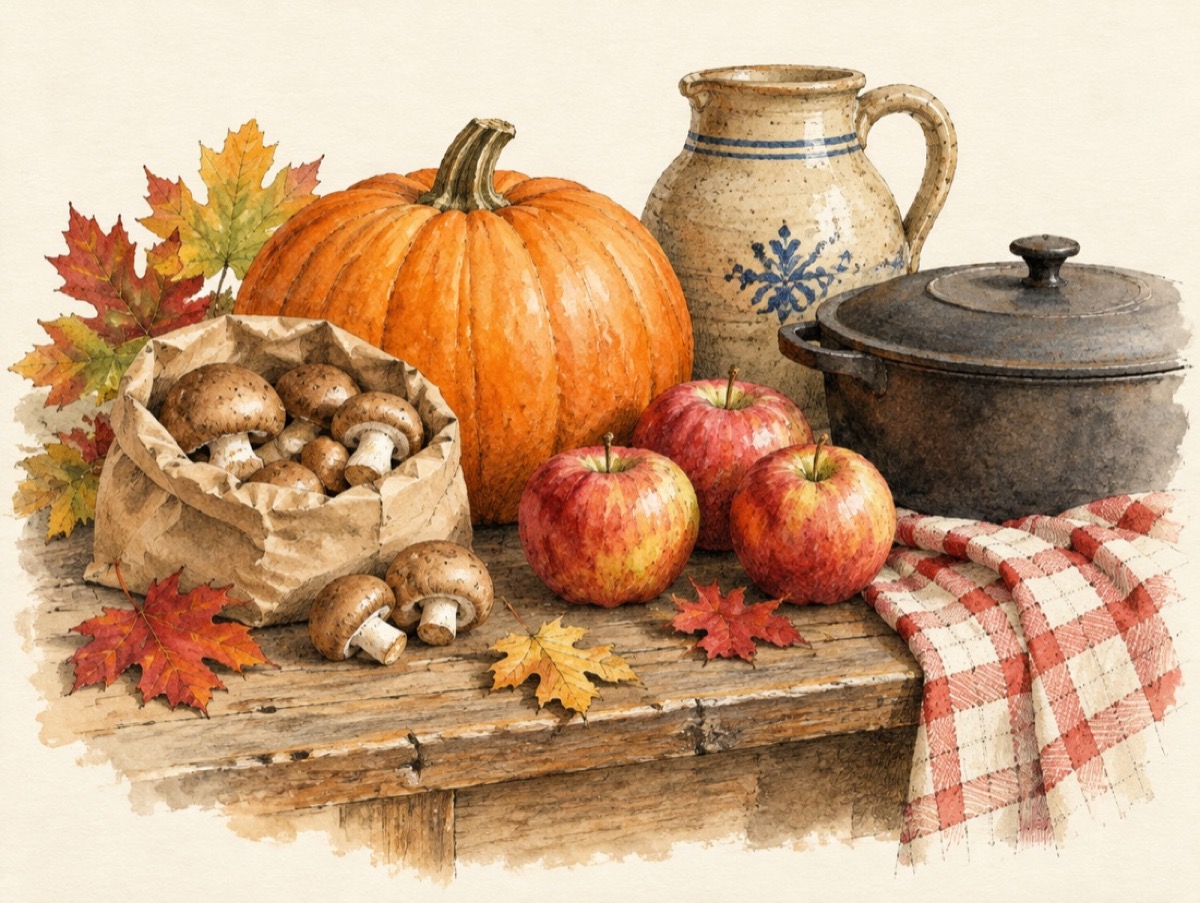 Herfst op de keukentafel van oma
